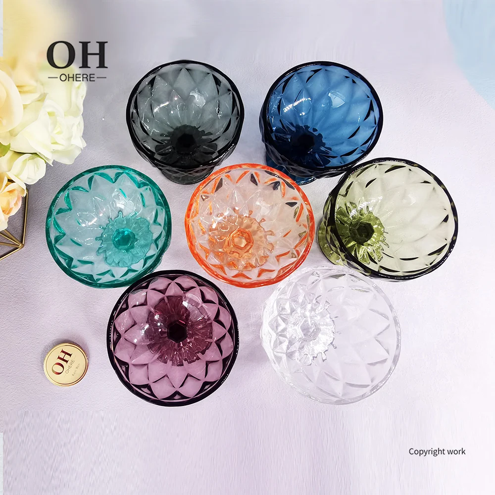 red wine glass liquor cup and champagne glass wine glasses suit with colorful crystal material