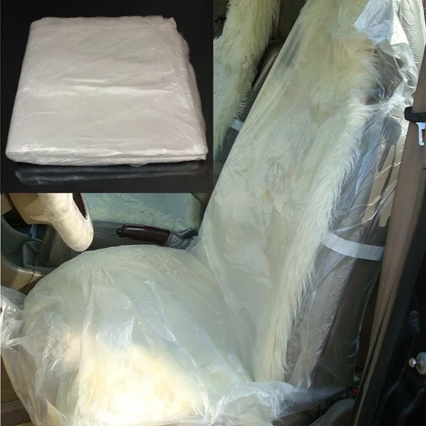 Disposable plastic Clear auto Seat Cover for TOYOTA Car