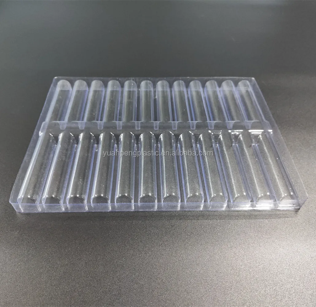 Cheap but high quality custom PVC PET blister tray packaging plastic tray insert