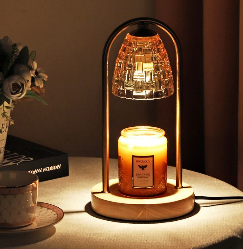 2023  New Design  amazon popular candle warmer lamp with timer