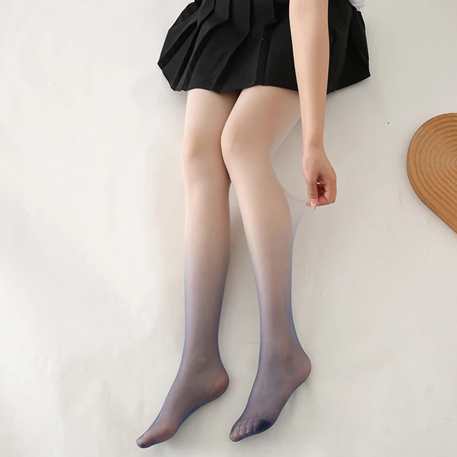 The latest fashion gradient color tights pantyhose Anti hook silk pants for ladies tights velvet tight panty stocking