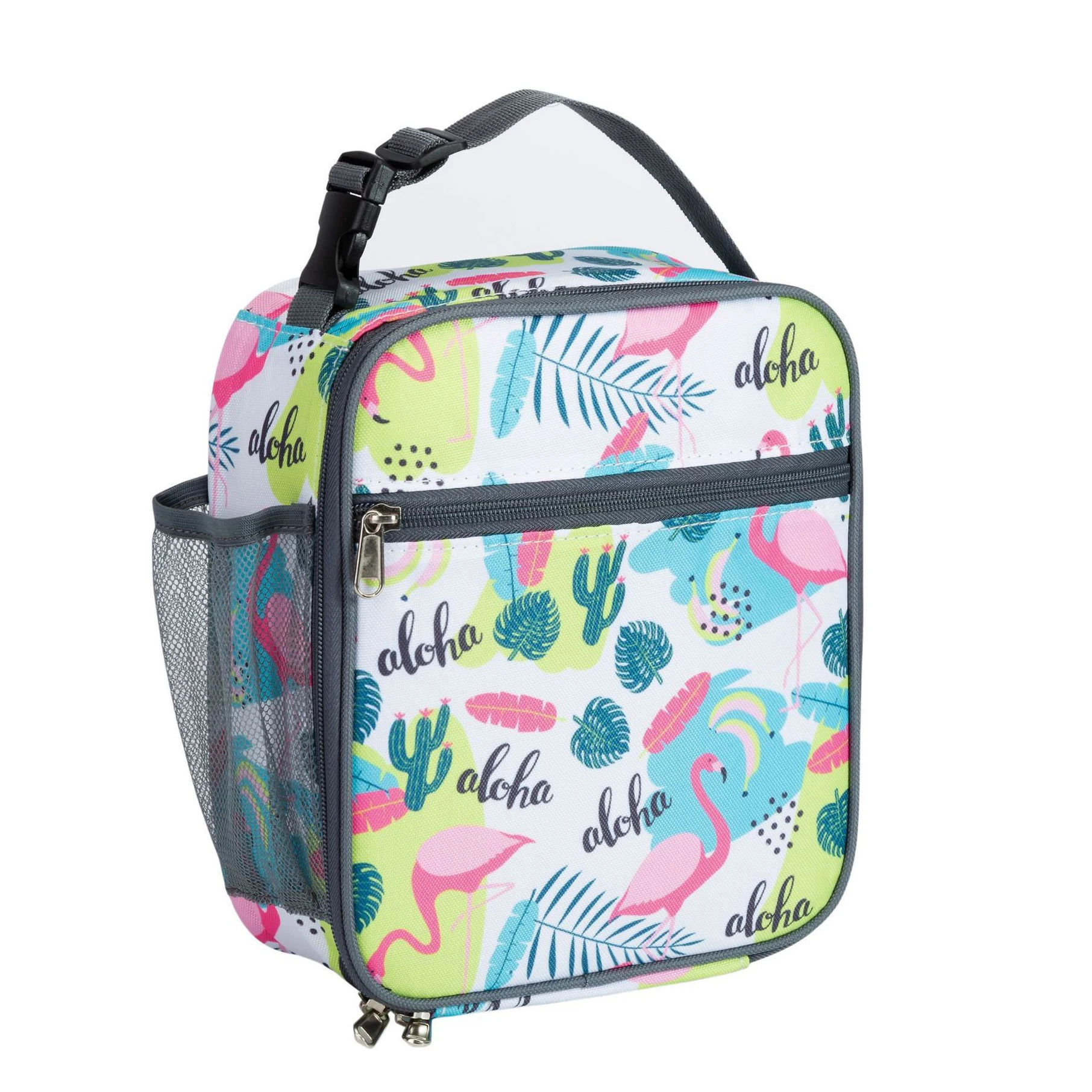 School Cartoon lunch cooler Bag Colorful Printed Children  Waterproof Portable kids lunch box bag