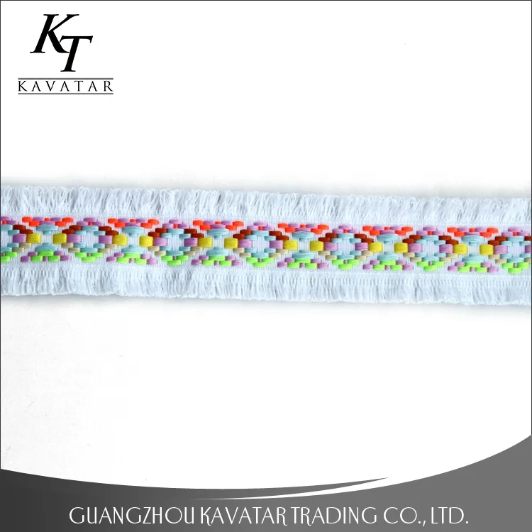 
Wholesale Customized Ethnic Style Color Embroidery Ribbon 