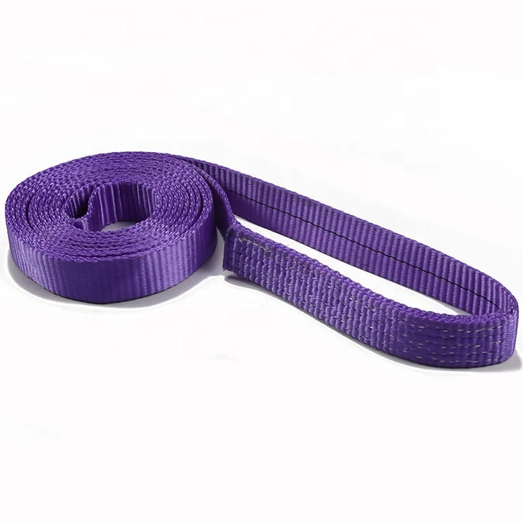 1 Ton Purple Endless Polyester Flat Webbing Sling With Single Ply