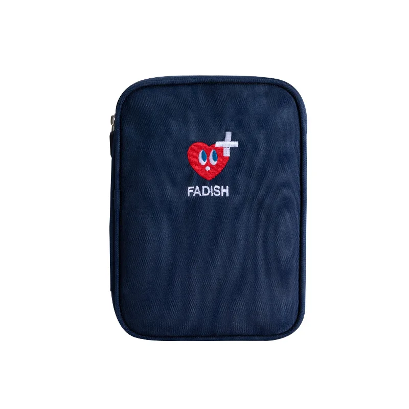 Travel portable medicine bag with large capacity drug pack travel storage bag