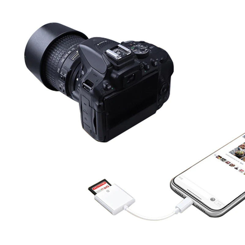 Memory Card Reader TF SD Dual Slot Type-C Multiple Interfaces for Mobile Phone Cell phone Tablet