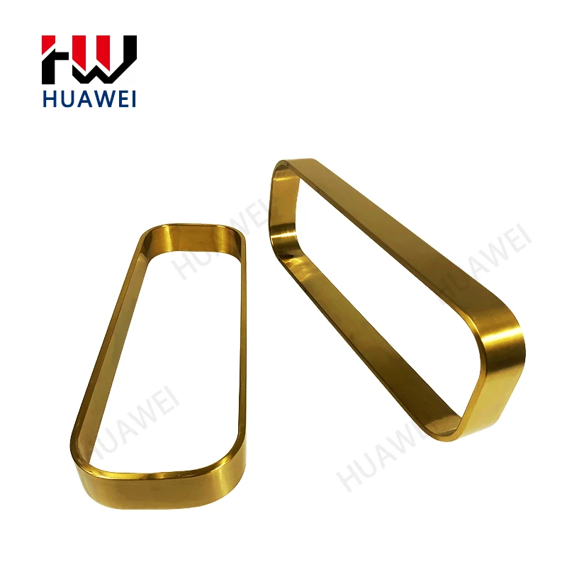 HUAWEI Golden Stainless Steel Decorative Furniture Frame Hardware Accessories Metal Sofa Frame With Handle and Swivel Plate