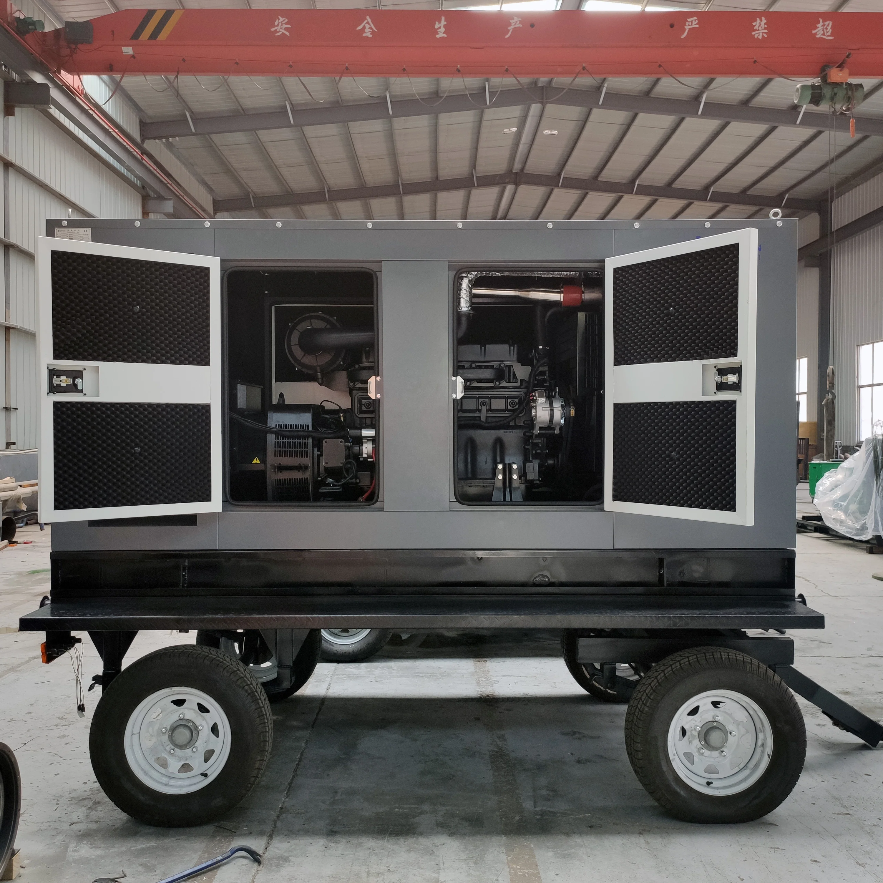Trailer diesel generator set top fashion 100kw/125kva, silent type, with Cummins engine