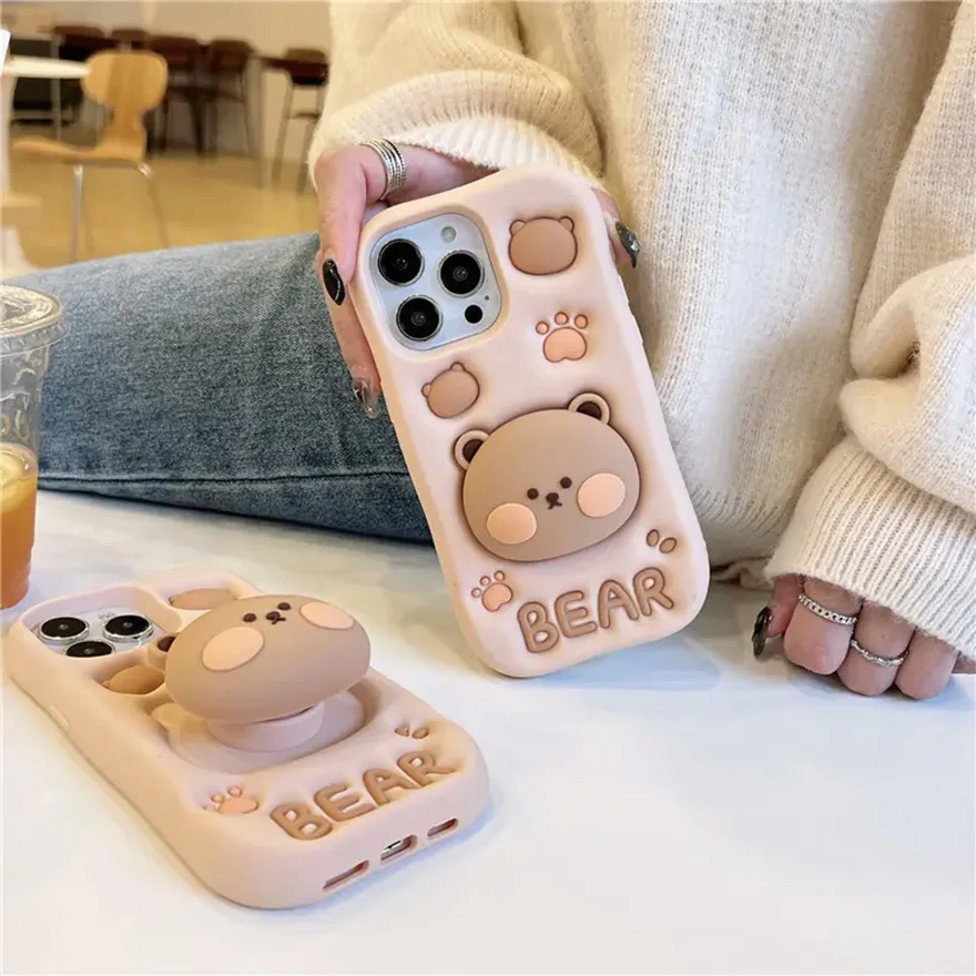 Cute Characters Drop-Proof Silicon Mobile Phone Case For Infinix Hot 40 Back Cover For Iphone Tecno Samsung Itel
