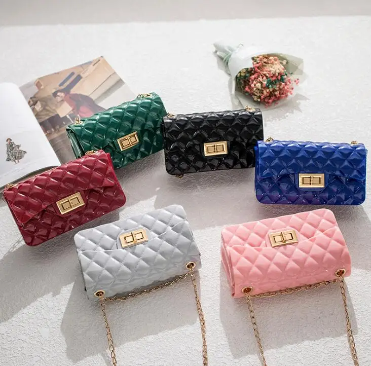 2021 cheap mini Fashion women jelly purse and handbags women handbags shoulder handbag for kids girl