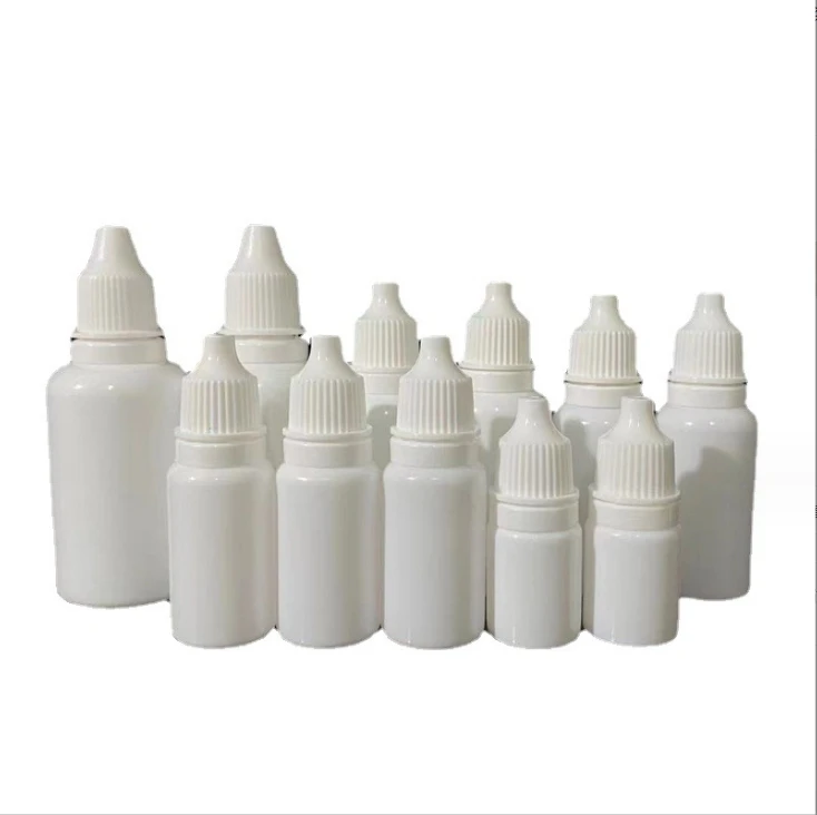 Stocks whole sale ink flask of 5ml 10ml 15ml 20ml small drop bottle PE plastic flask pigment packaging in separate bottles