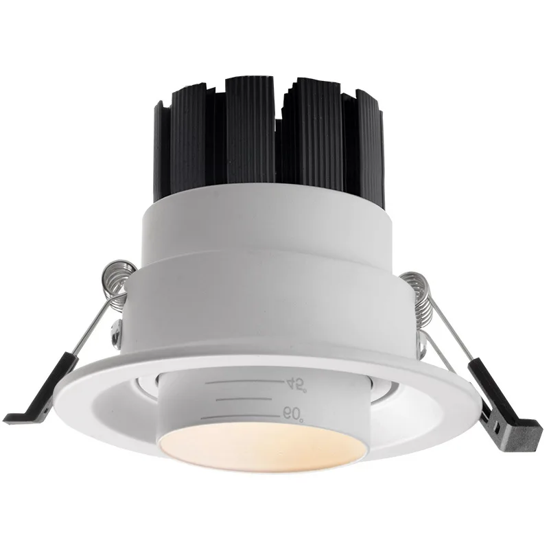 3 4 inch led zoom spot light cob downlight 7w 12w household hole light adjustable bull eye spotlight commercial wall wash lamp