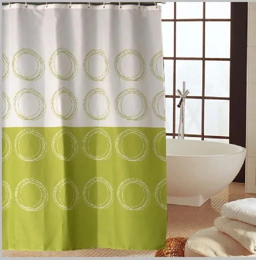 Wholesale polyester waterproof printing bathroom shower curtains