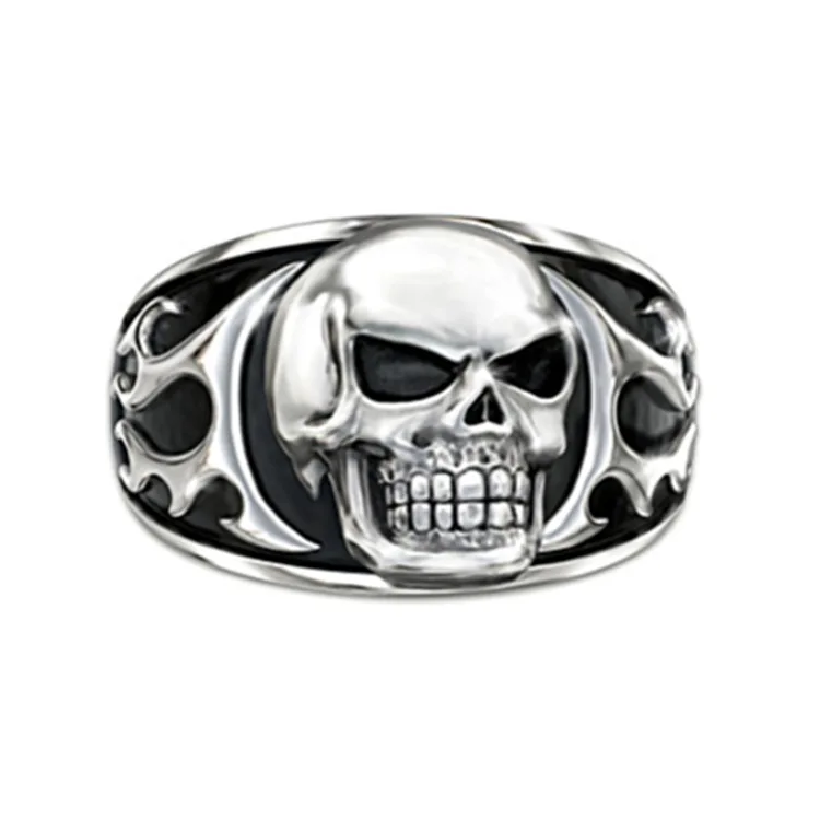 KDC1985 wholesale fashion latest lucky men gothic skull rings