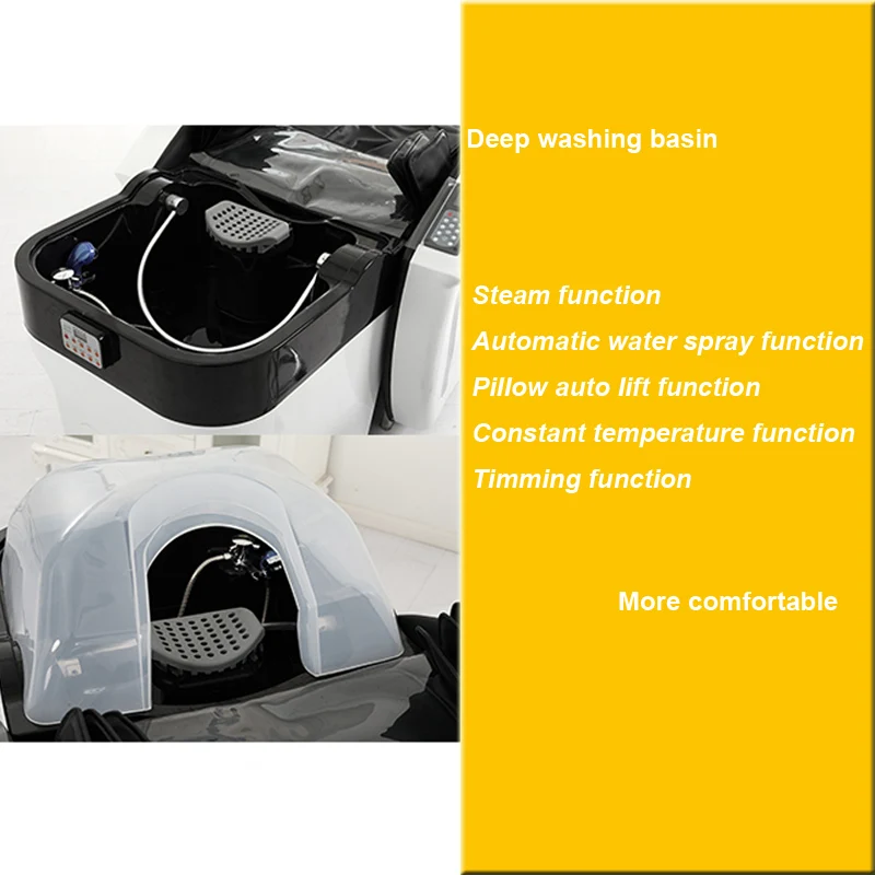 Integrated Circuit Beauty Salon Sauna Thai-massage-shampoo-bed Shampoo Bed With Water Circulation And Steamer