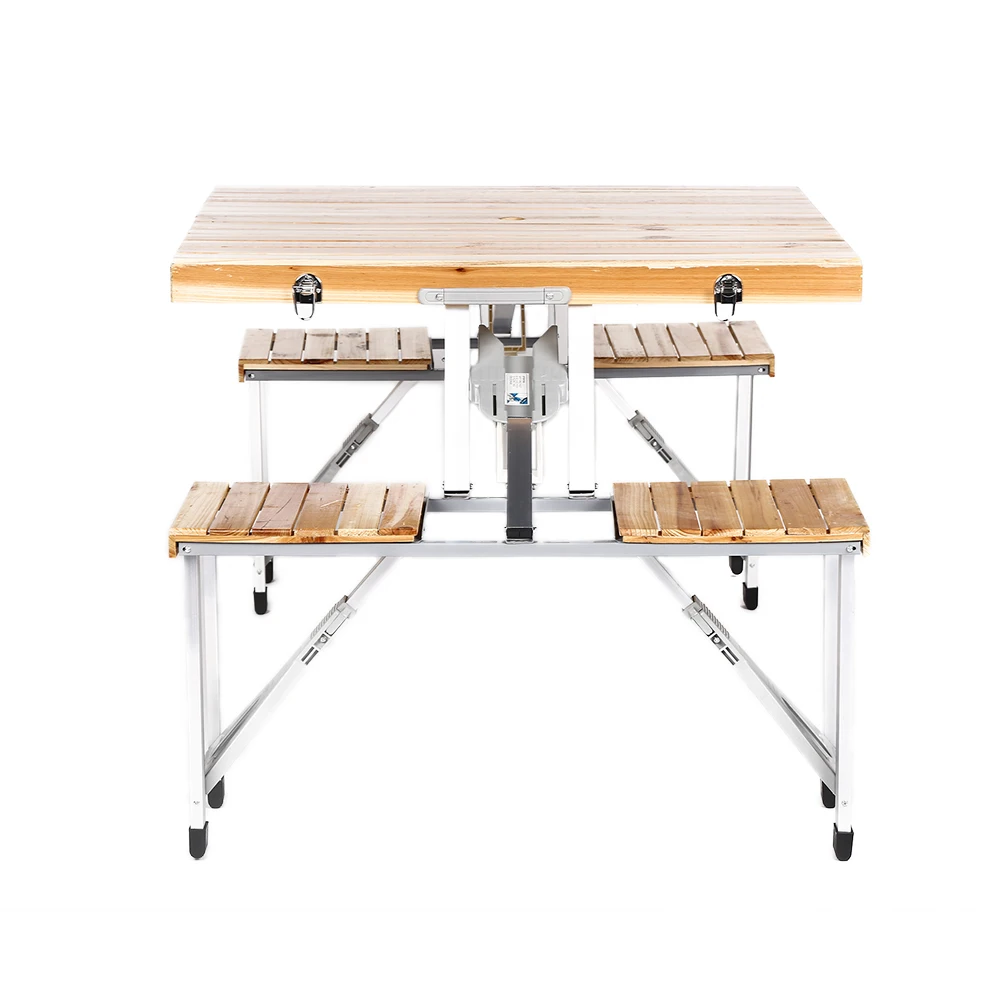 Портативный пластиковый деревянный складной стол для пикника и кемпинга и деревянный стул