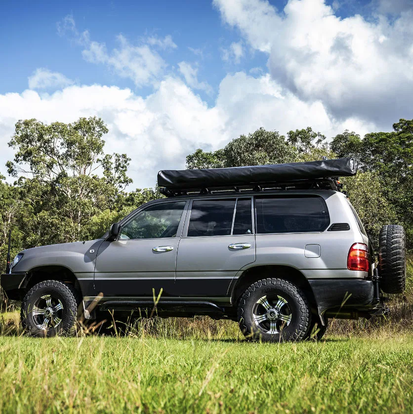 HOTO custom cheap Outdoor Camping 270 Degrees Free Standing Foxwing Awning car side 270 degrees awning free standing with led