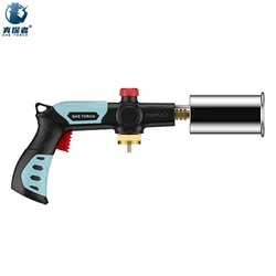 GF-8010 custom camping outdoor barbecue charcoal blow torch butane gas fire flame gun brazing torch lighter