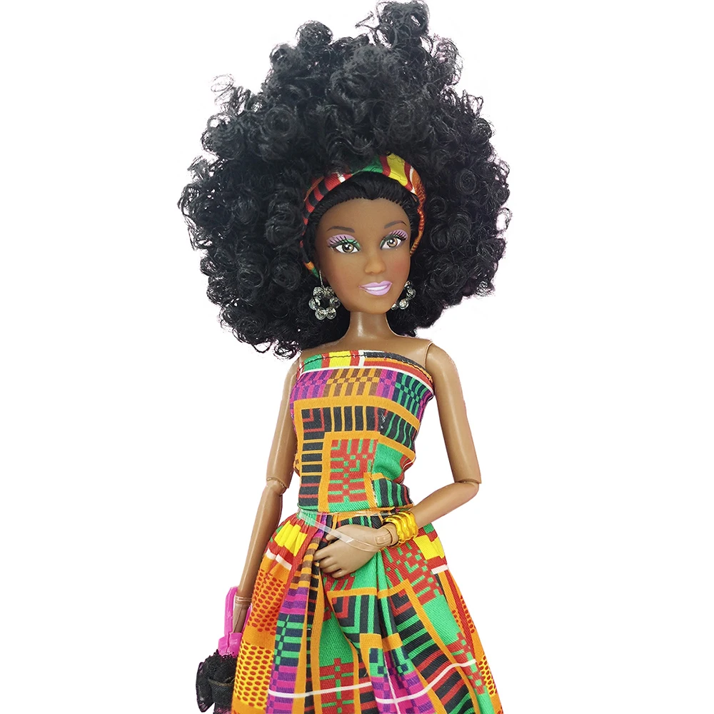 2023 New Lovely Black dolls Wholesale African American Fashion Girl  Doll Toys
