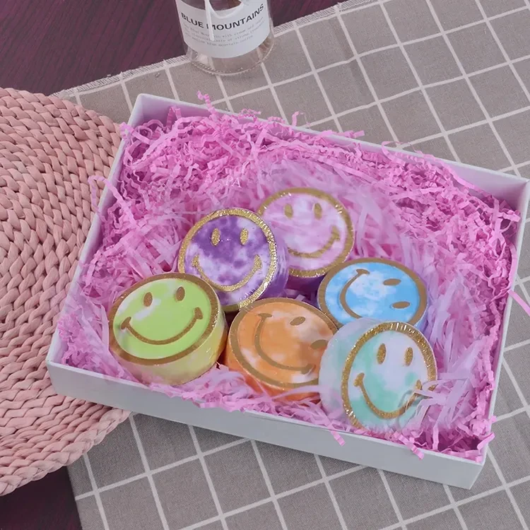 Private Labler Mica Powder Smile Relieve Stress Soothing Clam Lavender Shower Tablet Shower Steamers Aromatherapy