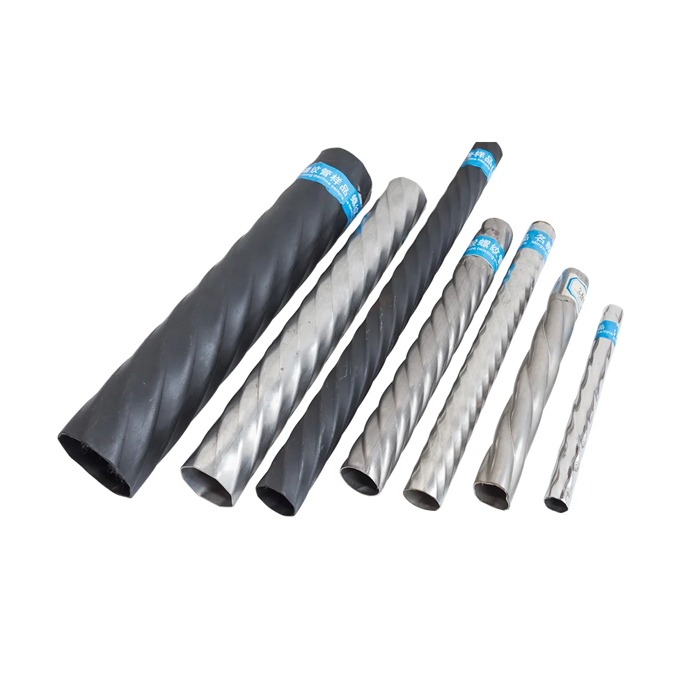 Spiral Corrugated Posttension Pipe Machine Copper Heat Exchanger Making