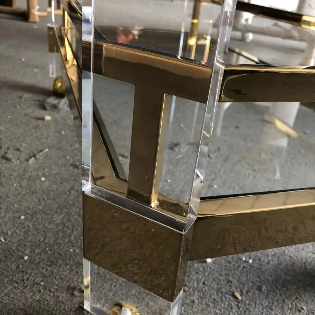 Metal Glass Serving Wine Food Catering Drinks Serving Trolley Bar Cart Luxury Gold Hotel Wine Trolley