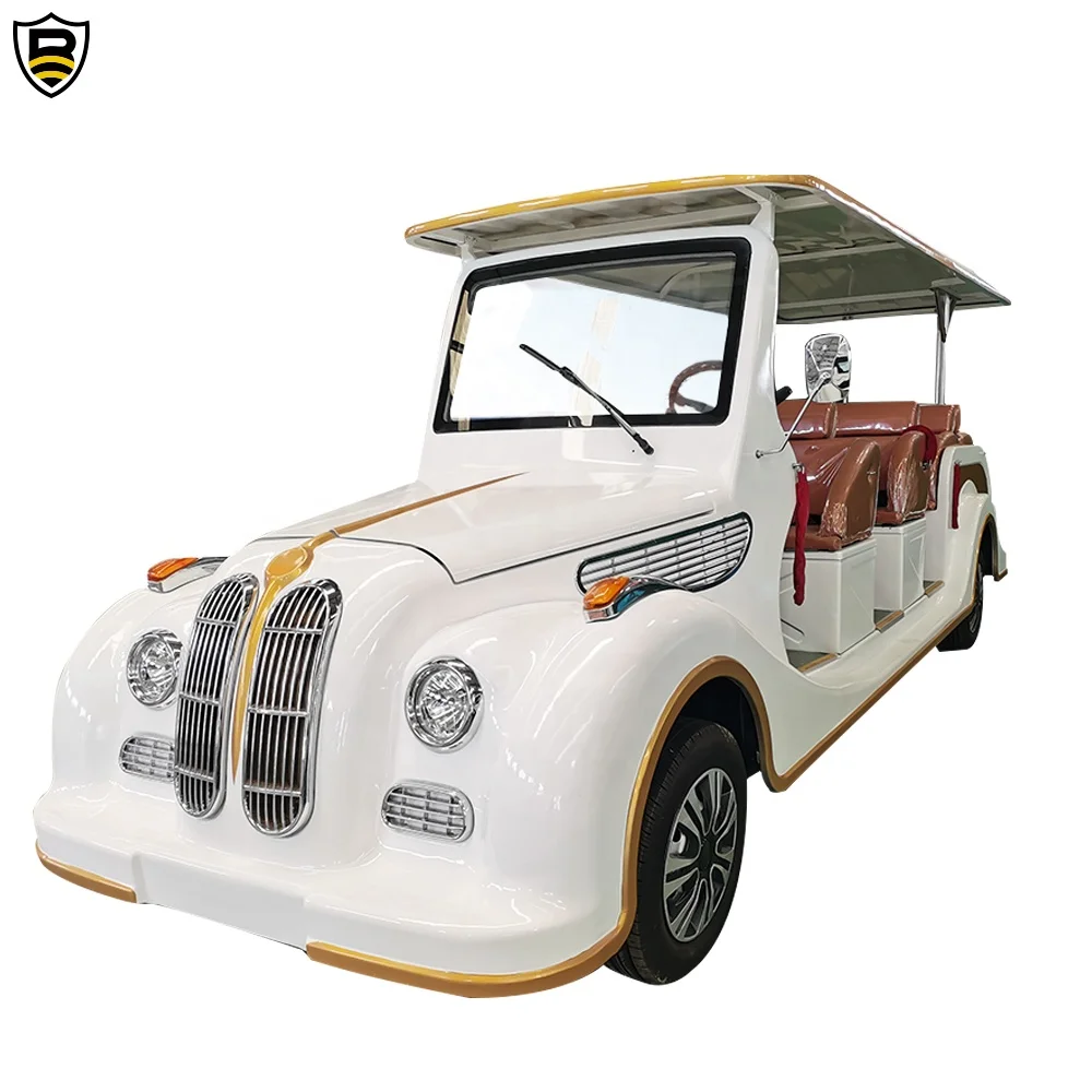 Oldtimer Car 14 Seat 72V Retro Sedan Car Vintage Electric Car For Sale
