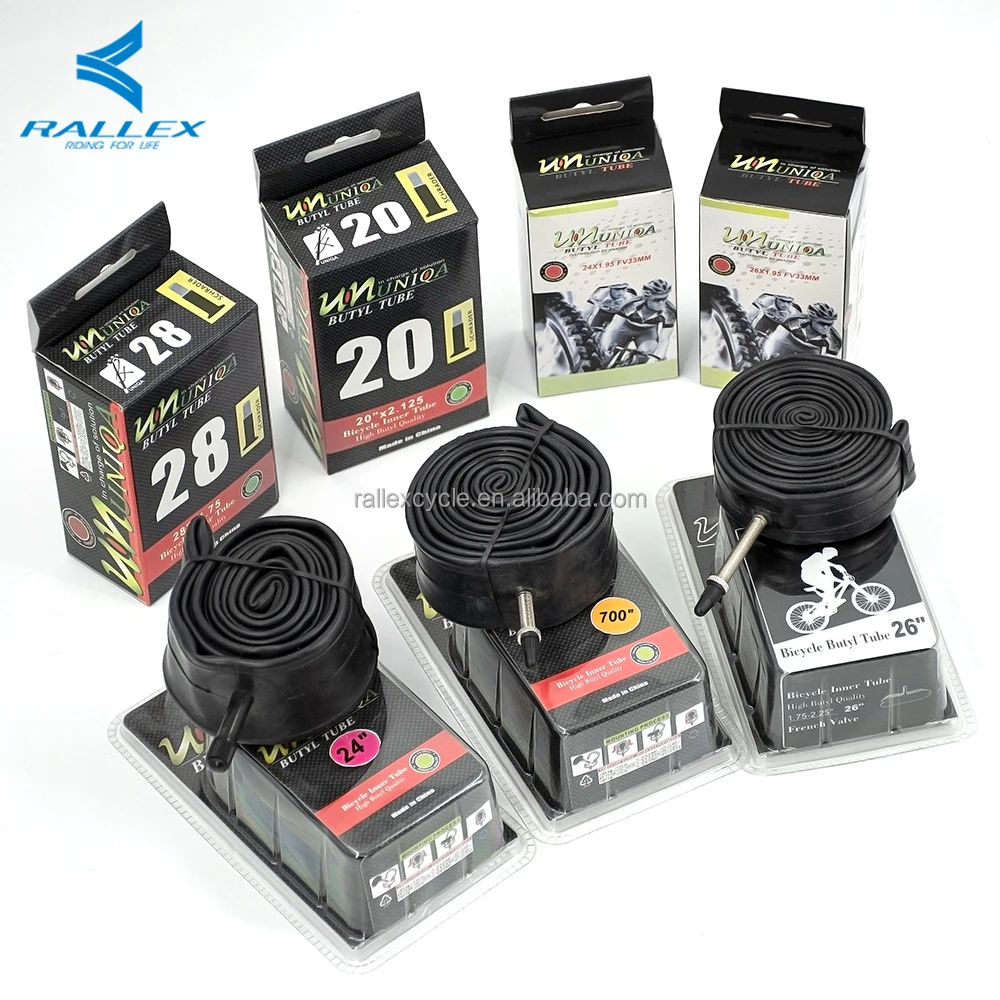 Внутренняя трубка велосипеда RALLEX 12/16/20/24/26/27/5/29 дюймов 24*1 75/2 125 оптовая продажа мотоциклетной внутренней трубки из бутилкаучука