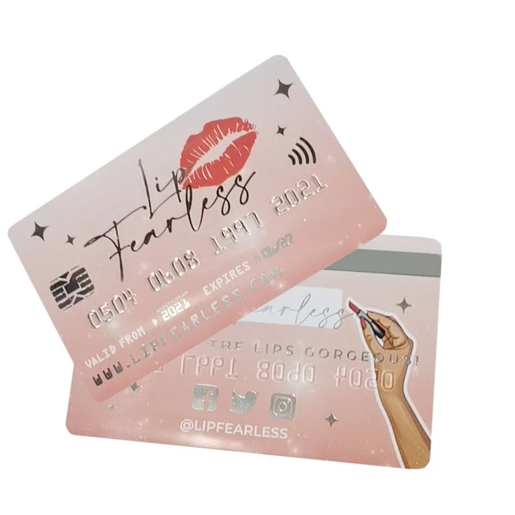 2024 Custom Credit Card Style PVC Name Card Business Card Printing with Embossed Number