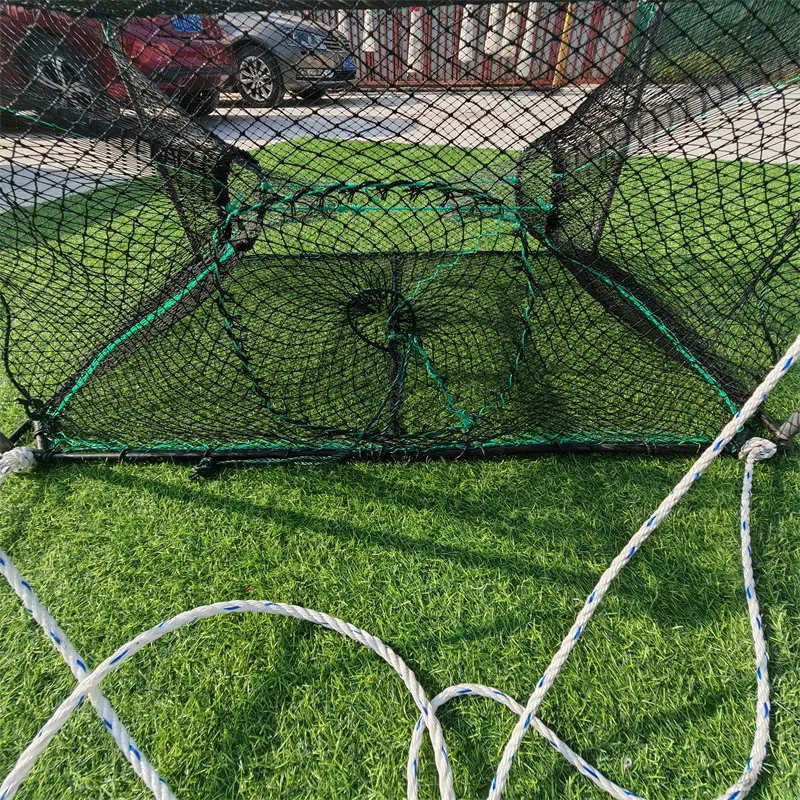 Heavy Duty PE Nylon Large Crab Trap Durable Aquaculture Fishery Industry Trap for Sea River Shrimp Fishing