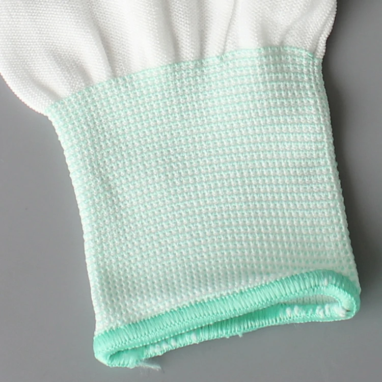 Antistatic PU Plam Coating Glove Carbon Fiber ESD pu top fitted gloves