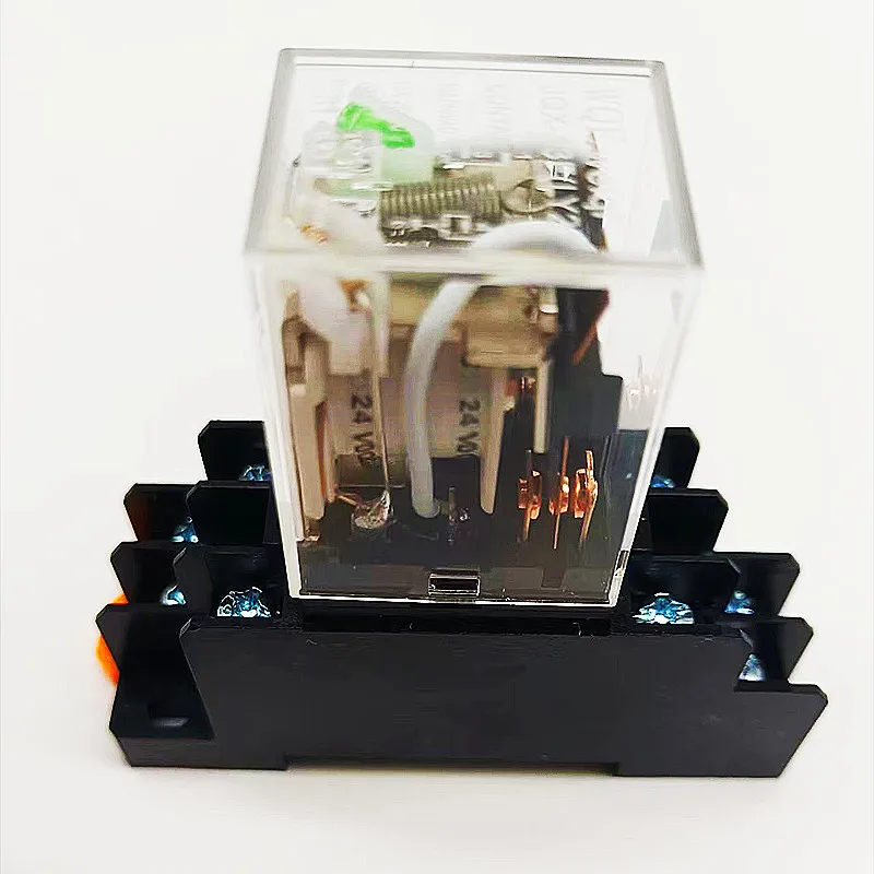 Intermediate Relay MY2N Plug-In Relay DC AC12v 24v AC110v 220v 380V 5a Silver Contact HH52P electromagnetic relay