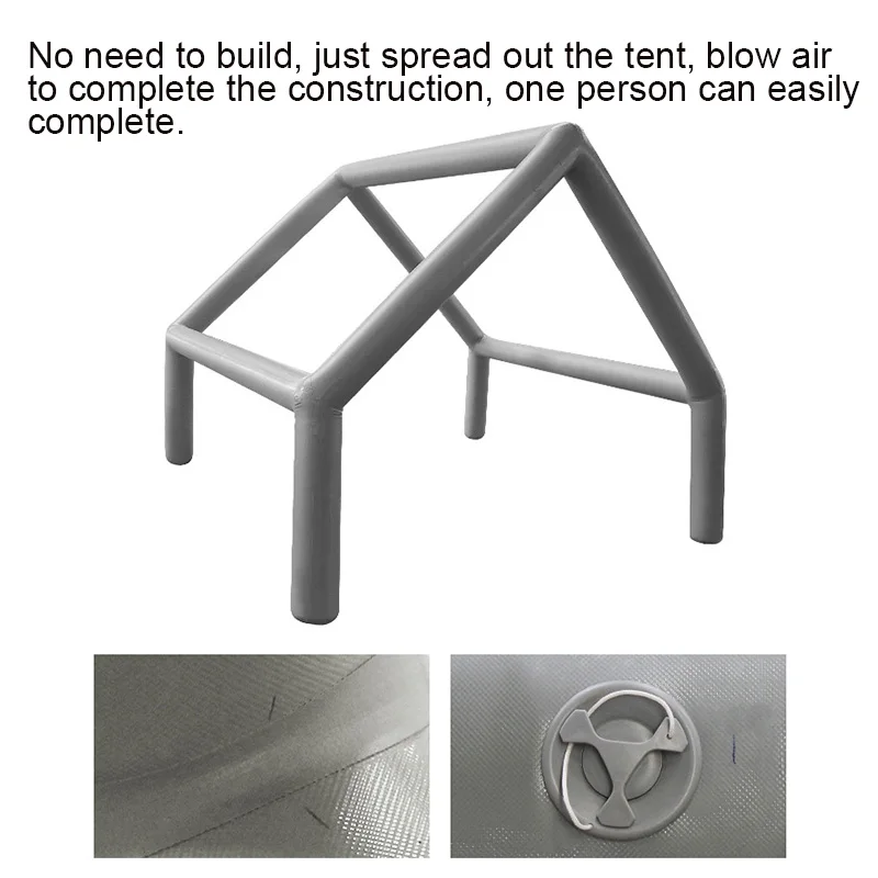 Using Thick Cotton Oxford Fabric With Good Air Permeability Large Easy To Carry And Open Family Outdoor Camping Inflatable Tent