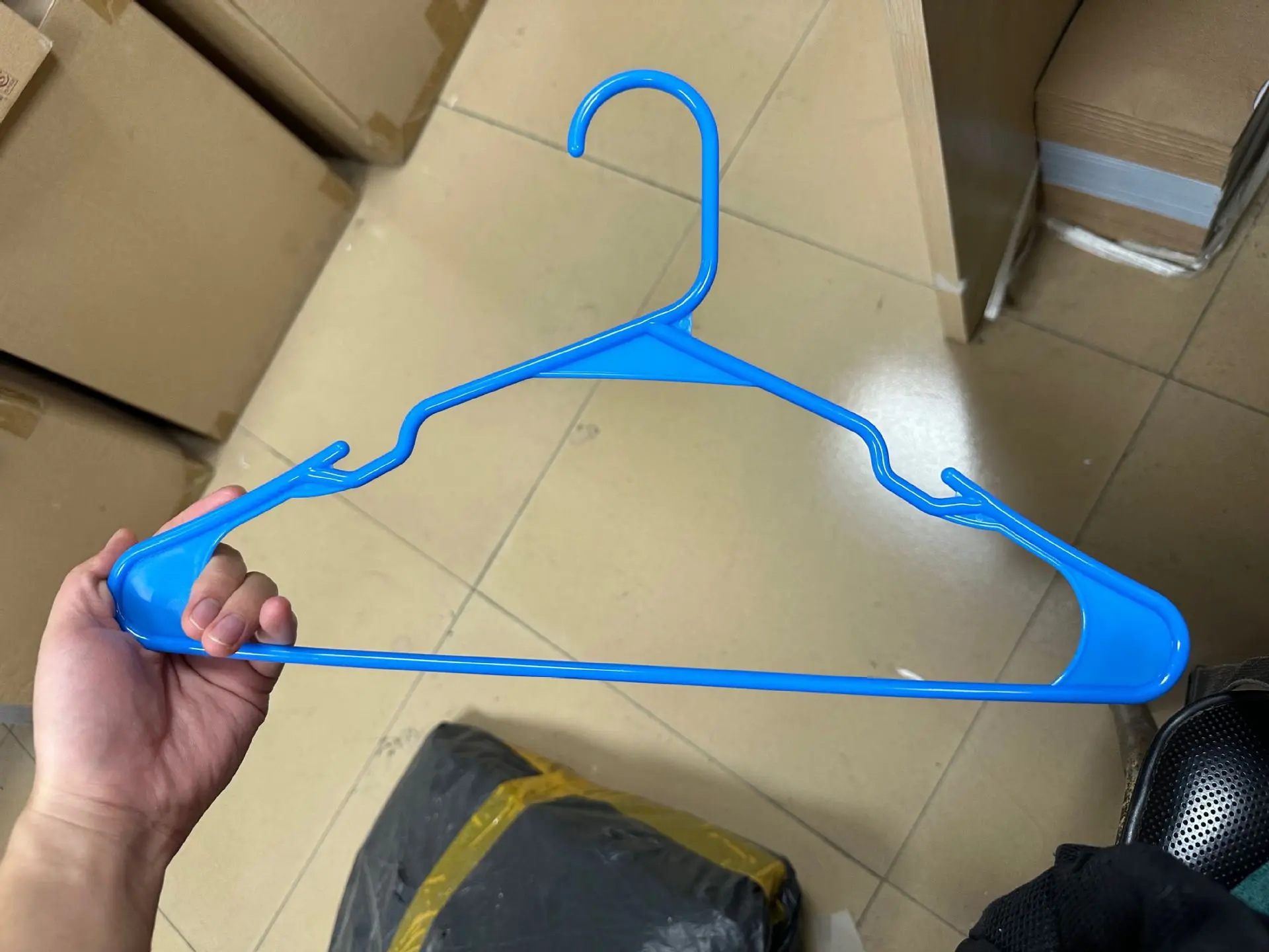 Dry and Wet Notched Anti-slip Plastic Clothes Hanger Ultra-thin Space-saving Storage Finishing Seamless Drying Rack