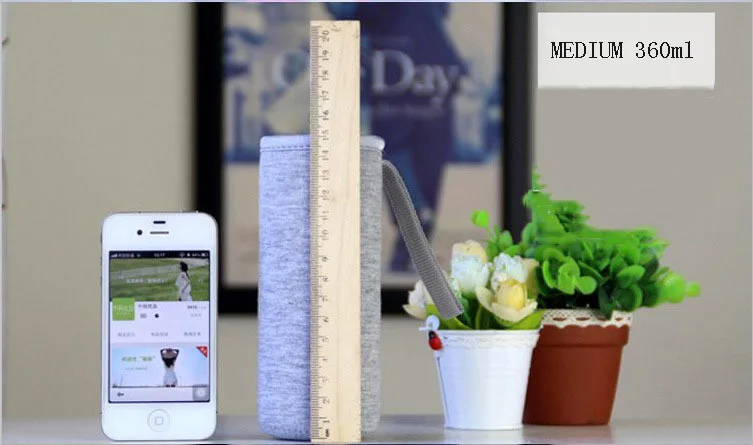 Custom Logo Drink water bottle Sleeves Cooler Neoprene thermos sleeve