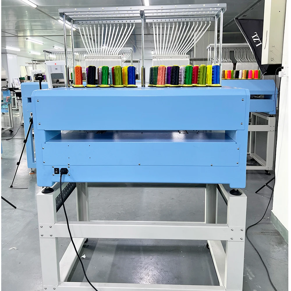 HONPO Best 2 heads computer embroidery machine Automatic thread trimming for cap shirt uniform sweater