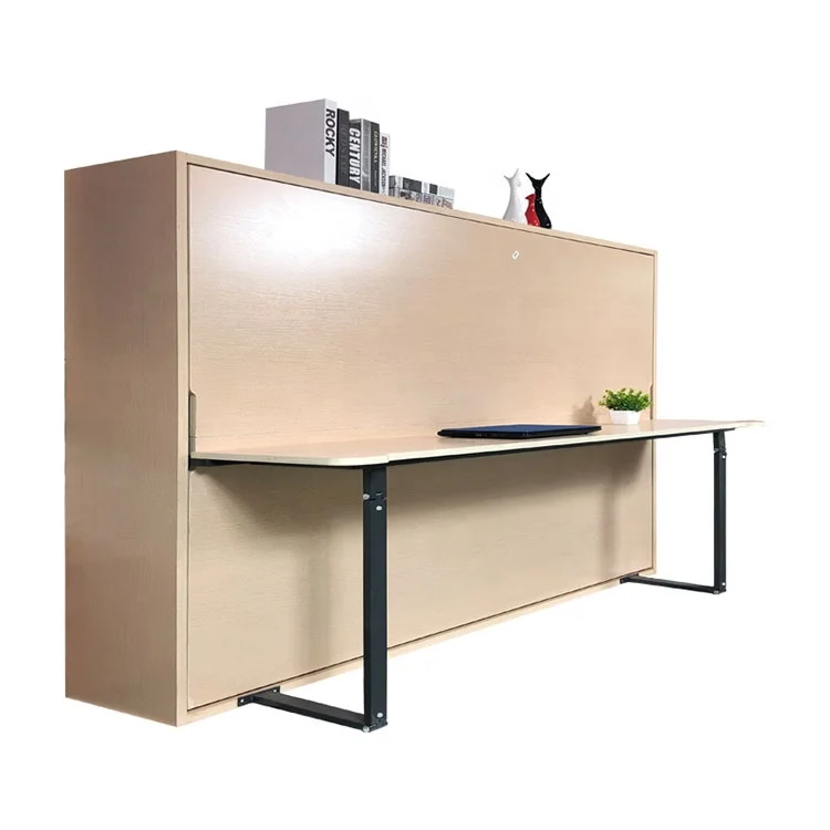 Space Saving Adjustable Mechanism Hardware Kit Murphy Wall Bed Frame Hidden Side Folding Home Furniture Bedroom Furniture Wood