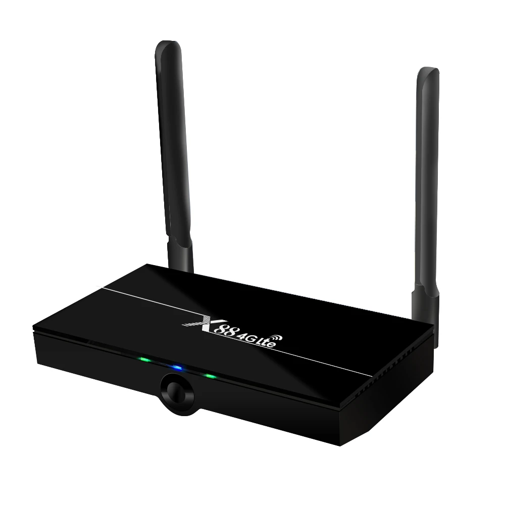 ТВ-приставка X88 4G Lte 2 ГБ + 16 Гб Новая sim-карта сеть Android и 5G двойной Wi-Fi Поддержка нескольких стран rk3328 телеприставка