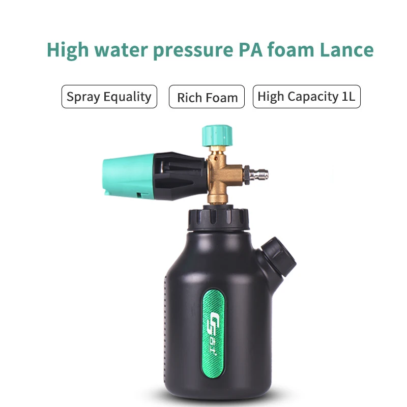 Hot selling foam cannon soap high pressure washer snow foam Lance 1L snow shampoo car clean accessories