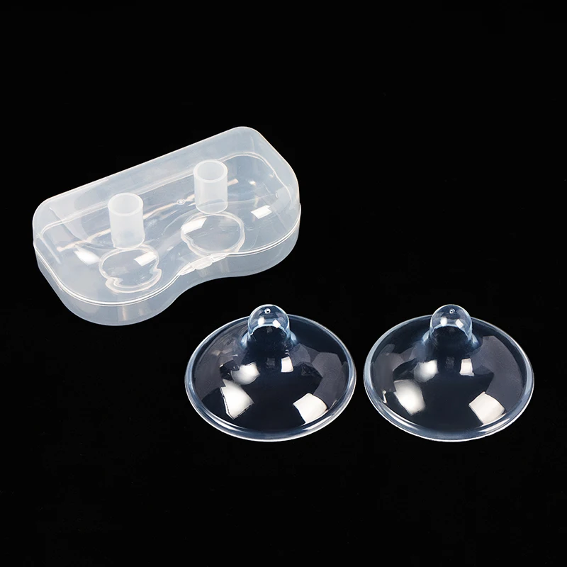 Wholesale BPA Free Silicone Nipple Shield Premium Contact for Breastfeeding Protector De Pezon Small Plastic Container