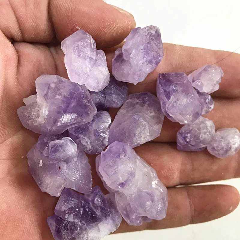 
Natural amethyst raw ore backbone sample Crystal Amethyst small particles 