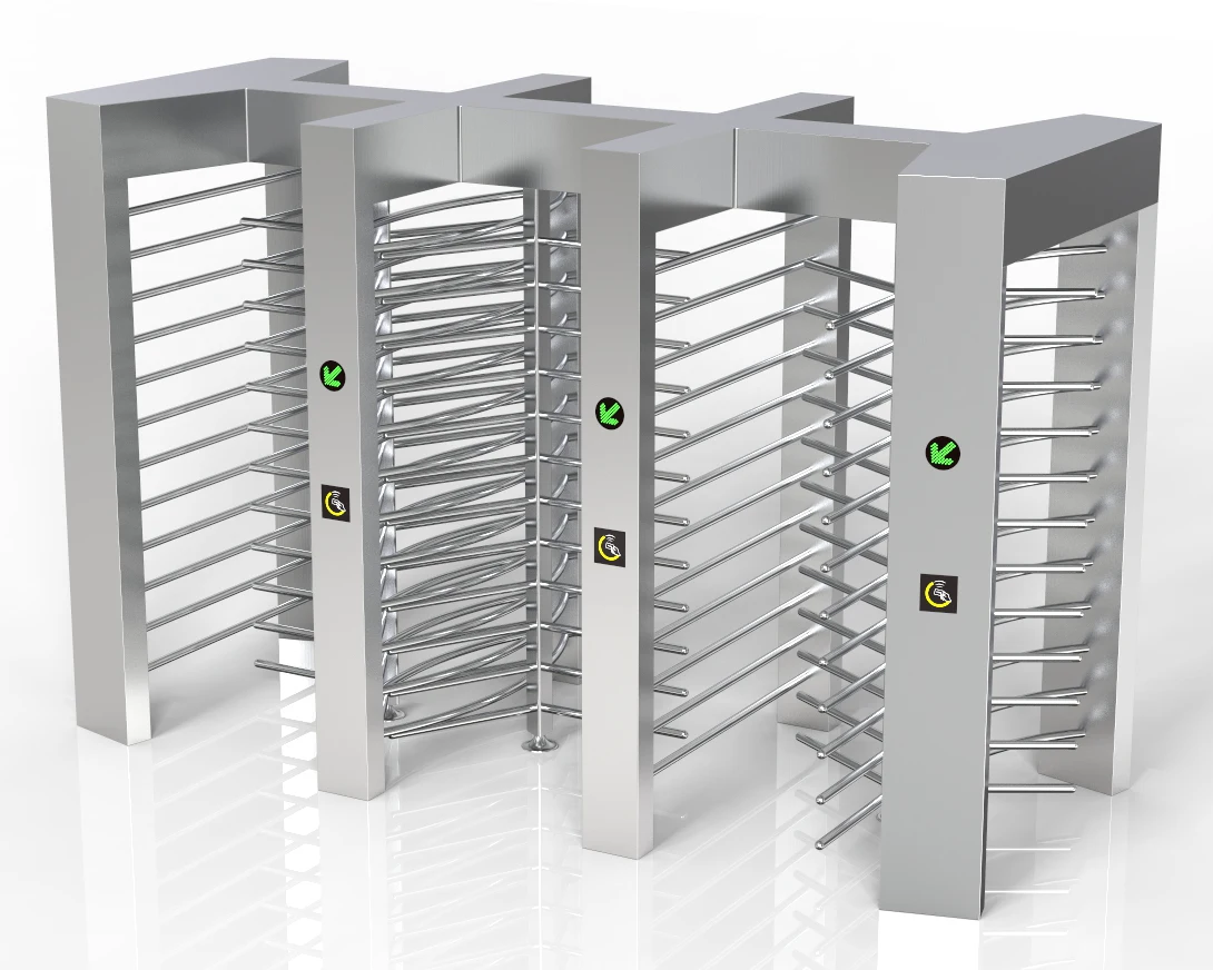 Indonesia Hot Selling Full Height Turnstile Automatic System Full Height Barrier Gate High Revolving Gate  For Stadiums Factory
