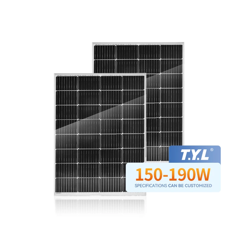 T.Y.L High Quality Mono Cell 18V Solar Panel Mini Solar Panel 50W 100W 120W 150W Solar power home use solar panel for Battery