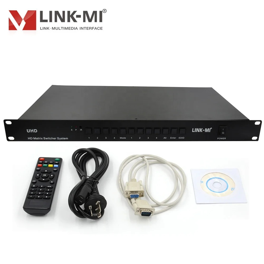 4x4 HDMI/DVI/VGA/SDI Matrix Switcher Mixer up to 3840x2160P@30Hz Video Matrix
