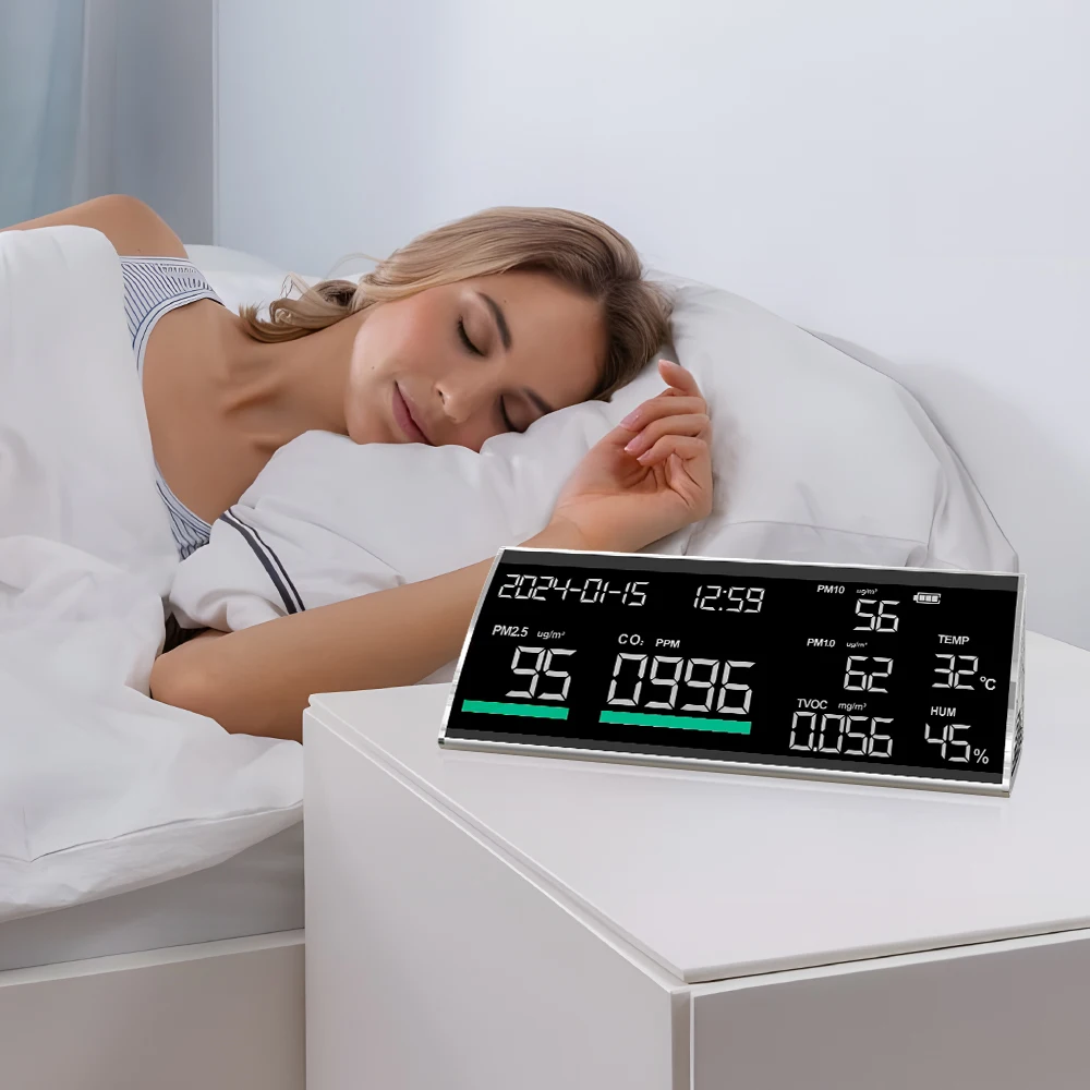 2024 best selling digital carbon dioxide hygrometer carbon dioxide detector carbon dioxide detector infrared sensor alarm