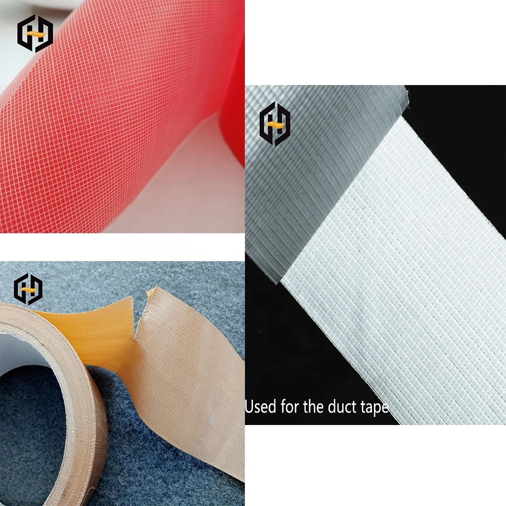 Fabric cloth adhesive tape backing material base mesh scrim composite for duct tape