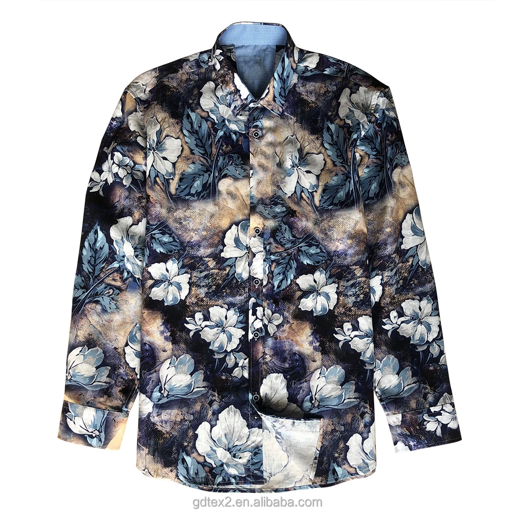 Shirts for Men Wholesale Beach Custom Print Uk 2021 Hawaiian Shirt Man