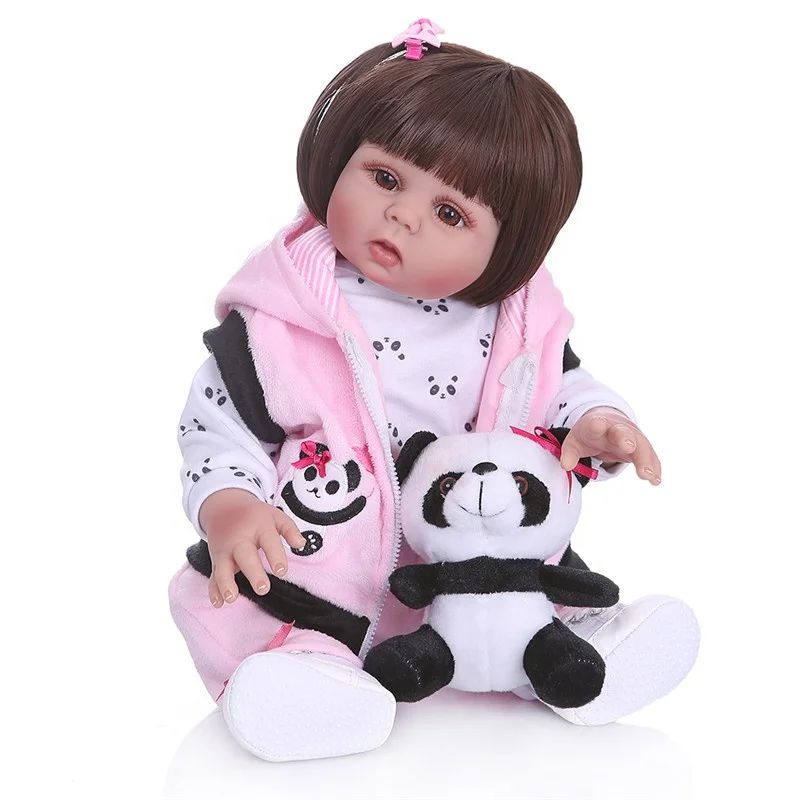 Amazon Hot Selling NPK 48CM Reborn Baby Dolls Realistic Baby Doll Soft Full Body Silicone Waterproof Toddler Girl Dolls
