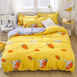 Best-selling Luxury 100% Cotton Duvet Cover Home 4 Pieces Bed Sheet Set Quality Comforter Bedding Set with 2Pcs Pillow Case