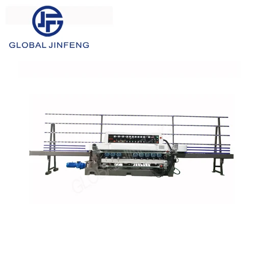 JFE-261SJ 9 Motors PLC glass mirror grinding and beveling machine